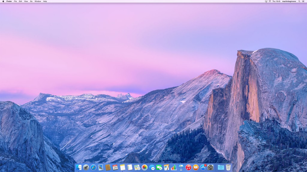 Print screen of Mac desktop
