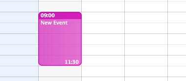With iCal, it is easy to create a new event.