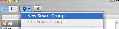 Click the cogwheel button in order to add a new smart group.