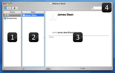 An overview of Address Books interface.