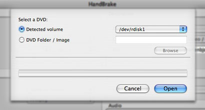 HandBrake Select Disc