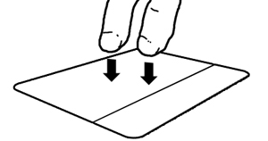 Two finger trackpad click