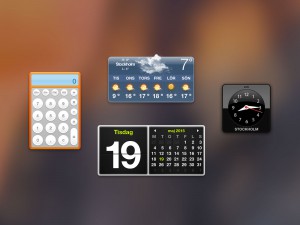 Screenshot of Dashboard and Widgets